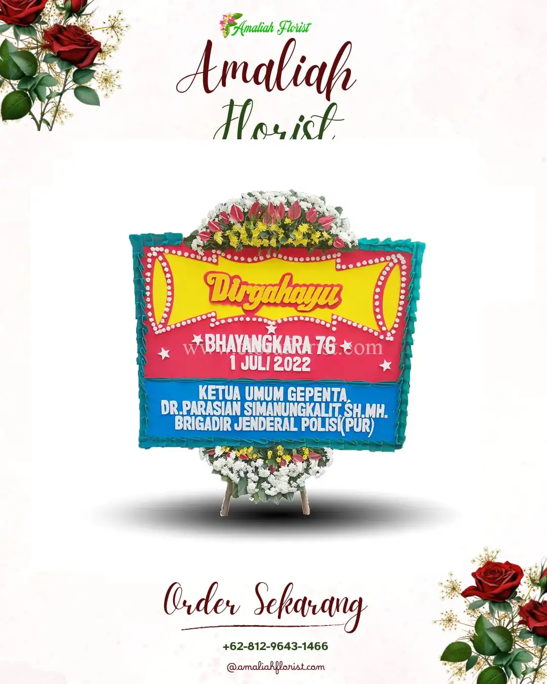 Papan Bunga HUT Ulang Tahun Tadu Raya